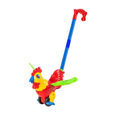 HAKIDZEL Detachable Rooster Walker Pushing Cart for Early Educational Plastic Learning Activity Cart to Train Leg Muscles and Ability Random Color