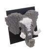 AHZILEI Elephant 3D Wall Art Micro Building Blocks Set, Modern Home Decor or Desk Display, Fun Creative Toy Gift for Adults & Teens (4910 PCS) view 1