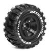 90mm 1.9-inch RC Crawler Tires Set high Compatibility 12mm Hex Suitable for 1/12 Climbing car FMS FCX12 CR12 ECX Barrage Redcat GEN7 S10 MJX H12Y MN128 for DIY 1/10 RC Cars (W193 Black) view 3