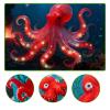 AHZILEI Octopus Building Block Wall Art & Table Display Kit  3D Red Octopus Mosaic Sculpture, Large Creative Home Decor Set for Teens & Adults, Ocean Animal Brick Wall Art Gift (9788 PCS) view 3