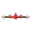 Aluminum Alloy RC Rear Axle Upgrade Parts with 27T 8T Internal Mounting Gear for SCX10 PRO Red view 1