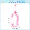 uxcell Clear Figure Display Bag, 3.5" x 2.4" Portable Mini Dolls Carrying Case with Rope, Zipper Closure Blind Box Storage Bag Protective Case for Dolls Collectibles, Pink view 2