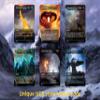 Custom MTG Commander Deck  Fantasy Realms Edition  100 Proxy Full Art Cards + 3 Bonus Commanders (Cards Plus PU Leather Case) view 3
