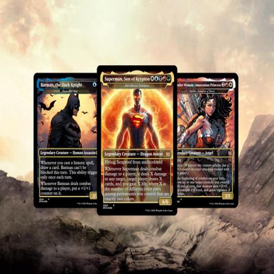 DC MTG Commander Deck  DC Heroes Edition  100 Proxy Full Art Cards + 3 Bonus Commanders (Cards Plus PU Leather Case)
