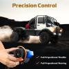SVERTIBO 1/18 RC Semi-Truck for Adults, MN-333 Unimog Off-Road RC Rock Crawler, 4WD RC Truck RTR Transport Car Alloy Model for Hobby Toy Gifts (Silver) view 2