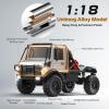 SVERTIBO 1/18 RC Semi-Truck for Adults, MN-333 Unimog Off-Road RC Rock Crawler, 4WD RC Truck RTR Transport Car Alloy Model for Hobby Toy Gifts (Silver) view 4