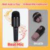 2025 Grab Microphone Game with Real Microphone, 2-10 Players -Singing Party Game for Adults, Family, Teens, 250 Lyric Challenge(125 Cards), Fun Music Mic for Games Night, Christmas, Birthday Party view 2