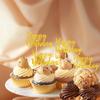 12 Pcs Gold Glitter Happy Birthday Cupcake Toppers Birthday Party Cupcake Decoration for Parties Baby Showers & Celebrations Cupcake Decor Supplies view 4