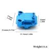 Compatible with Tamiya TA01 TA02 DF01 for Manta for Ray XS-TA29165RD Aluminum Rear Gearbox Cover Upgrade Parts RC Accessories(Blue) view 2