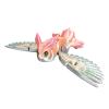 3D Printed Owl Moving Model, Button to Swing Wings Desktop Ornament Decorative view 1