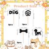 12 PCS Dachshund Cupcake Toppers Black Glitter Dog Topper Bone Puppy Dog Paw Cupcake Decoration suitable for Baby Shower & Birthday Parties Pet Adoption Theme Decor Supplies view 4