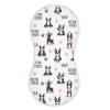 1 Pack Muslin Burp Cloths Dogs Yoga White Cotton Baby Burp Cloths Ultra Absorbent Soft Thick Burping Cloth for Newborn Boys Girls 22x11 Inch view 1