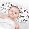 1 Pack Muslin Burp Cloths Dogs Yoga White Cotton Baby Burp Cloths Ultra Absorbent Soft Thick Burping Cloth for Newborn Boys Girls 22x11 Inch view 4