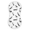 1 Pack Muslin Burp Cloths Collie Dog Paw White Cotton Baby Burp Cloths Absorbent Burping Cloth Soft Spit Up Rags for Newborn Baby Boys Girls 22x11 Inch view 1