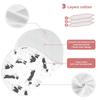 1 Pack Muslin Burp Cloths Collie Dog Paw White Cotton Baby Burp Cloths Absorbent Burping Cloth Soft Spit Up Rags for Newborn Baby Boys Girls 22x11 Inch view 3