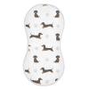1 Pack Muslin Burp Cloths Dachshund Dogs White Cotton Baby Burp Cloths Ultra Absorbent Burping Cloth Soft Spit Up Rags for Newborn Babies 22x11 Inch view 1