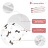 1 Pack Muslin Burp Cloths Dachshund Dogs White Cotton Baby Burp Cloths Ultra Absorbent Burping Cloth Soft Spit Up Rags for Newborn Babies 22x11 Inch view 3