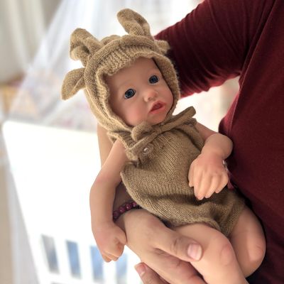 AMZBB 16 Inch Full Body Silicone Baby Doll Girl - Drink & Wet System - Squishy Realistic Reborn BabyDolls for Kids 3+ & Therapy Use