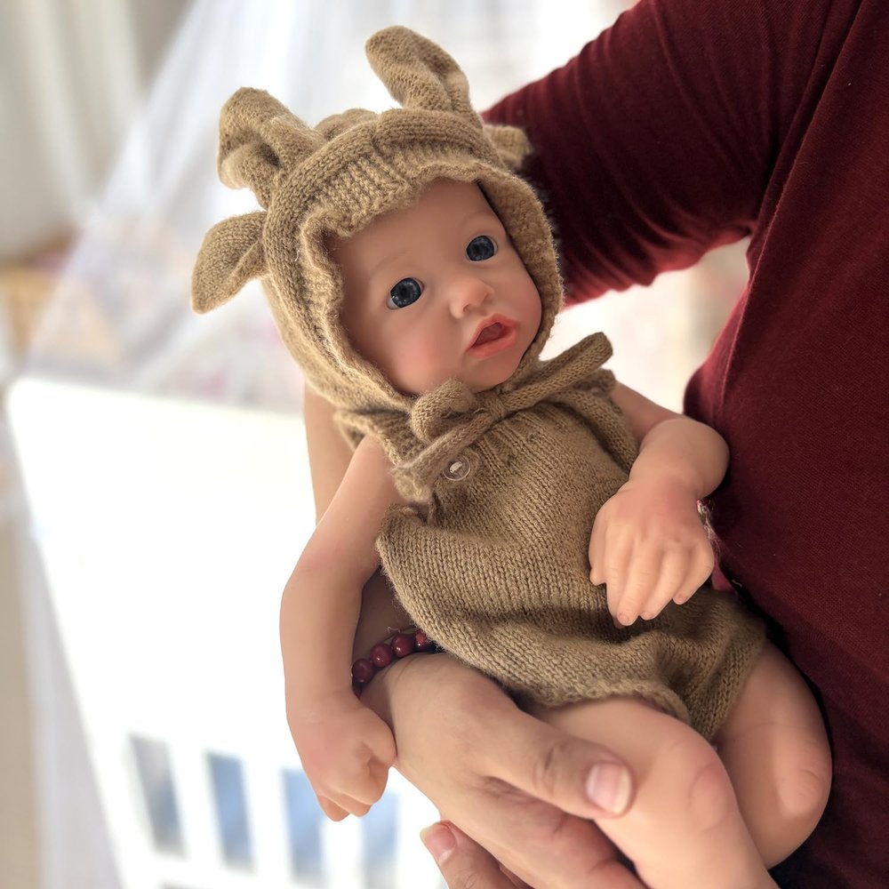 AMZBB 16 Inch Full Body Silicone Baby Doll Girl - Drink & Wet System - Squishy Realistic Reborn BabyDolls for Kids 3+ & Therapy Use