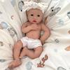 AMZBB 16 Inch Full Body Silicone Baby Doll Girl - Drink & Wet System - Squishy Realistic Reborn BabyDolls for Kids 3+ & Therapy Use view 4