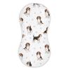1 Pack Muslin Burp Cloths Beagle Dogs Paw White Cotton Baby Burp Cloths Ultra Absorbent and Soft Thick Burping Cloth for Newborn Babies 22x11 Inch view 1