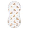 1 Pack Muslin Burp Cloths Cute Corgi Dogs White Cotton Baby Burp Cloths Ultra Absorbent Soft Burping Cloth Washcloths for Newborn Babies 22x11 Inch view 1