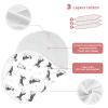 1 Pack Muslin Burp Cloths Husky Dogs White Cotton Baby Burp Cloths Ultra Absorbent Soft Burping Cloth Washcloths for Baby Boys Girls 22x11 Inch view 3