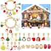 Christmas Advent Calendar Blind Box Bracelet DIY Charm Bracelet Kit with Christmas Countdown Calendar Surprise Gift for Kids' Coming-of-Age Day & Christmas Parties (C) view 1