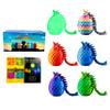 Mydethun 6 Pack 3D Printed Dragon Eggs with a Secret Glow Dragon Inside - Christmas Stocking Stuffers, Gifts for Grandkids & Teens, Articulated Dragon Toys with 27 Joints view 1