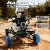2000W Electric Go Kart for Adults & Kids, 30MPH Motor Off Road Go Kart, 330LBS Capacity Off Road Adventure Vehicle with 6" All-Terrain Tires & Front LED for Outdoor Drives, Rough Trails 10.4Ah/15+Mile view 2