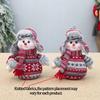 2Pcs Autumn Snowman Plush, Handcraft Christmas Dolls with Hat Christmas Decors, Plaid Soft for Home Window Table Fireplace Shelf Sitter Party Decoration Gifts view 3
