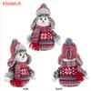 2Pcs Autumn Snowman Plush, Handcraft Christmas Dolls with Hat Christmas Decors, Plaid Soft for Home Window Table Fireplace Shelf Sitter Party Decoration Gifts view 4