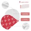 1 Pack Muslin Burp Cloths Ribbon Bow Red Cotton Baby Burp Cloths Ultra Absorbent Soft Thick Burping Cloth for Newborn Must Haves 22x11 Inch view 3