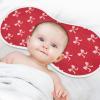 1 Pack Muslin Burp Cloths Ribbon Bow Red Cotton Baby Burp Cloths Ultra Absorbent Soft Thick Burping Cloth for Newborn Must Haves 22x11 Inch view 4