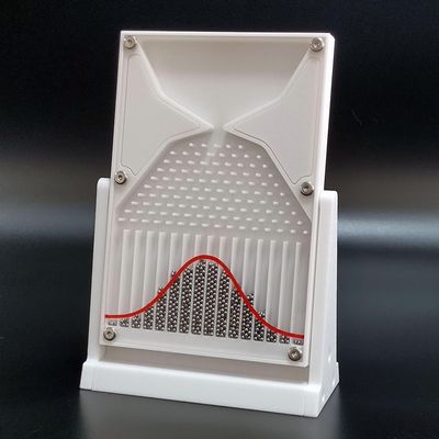 12 * 18cm Galton Board Experiment Model, Normal Distribution Mathematical Model, Probability Teaching Demonstration with Red Curve, for Educators and Students