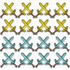 32PCS Inflatable Swords, 25.6 Inch PVC Blow up Swords, Inflatable Toys for Kids Themed Party Gifts view 1