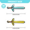 32PCS Inflatable Swords, 25.6 Inch PVC Blow up Swords, Inflatable Toys for Kids Themed Party Gifts view 2