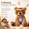 AI Storytelling Teddy Bear with Unlimited Creative Stories, Talking Stuffed Animal Plush Toy, Screen-Free Bedtime Companion for Kids, Subscription-Free, Super Soft Bear Gift for Boys & Girls Age 3+ view 2