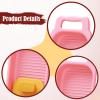 AFXGUSD Crocodile Washboard Mini Washing Board Space Saving Portable with Washboard for Kids Training Laundry Household, Pink view 4