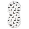 1 Pack Muslin Burp Cloths Bernedoodle Dogs White Cotton Baby Burp Cloths Ultra Absorbent and Soft Thick Burping Cloth for Newborn Baby Boys Girls 22x11 Inch view 1
