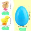 Cagemoga 40 Pack Easter Eggs Prefilled Wind Up Chick and Hopping Plush Bunny Toy for Egg Hunt Game Basket Stuffers Easter Party Supplies view 2
