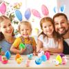 Cagemoga 40 Pack Easter Eggs Prefilled Wind Up Chick and Hopping Plush Bunny Toy for Egg Hunt Game Basket Stuffers Easter Party Supplies view 3
