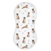 1 Pack Muslin Burp Cloths Boxer Dogs White Cotton Baby Burp Cloths Ultra Absorbent Soft Burping Cloth Washcloths for Newborn Baby Boys Girls 22x11 Inch view 1