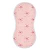 1 Pack Muslin Burp Cloths Pink Ribbon Bow Cotton Baby Burp Cloths Ultra Absorbent Soft Thick Burping Cloth for Newborn Must Haves 22x11 Inch view 1