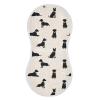 1 Pack Muslin Burp Cloths Dogs Beige Cotton Baby Burp Cloths Extra Absorbent and Soft Thick Burping Cloth for Newborn Babies 22x11 Inch view 1