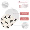 1 Pack Muslin Burp Cloths Dogs Beige Cotton Baby Burp Cloths Extra Absorbent and Soft Thick Burping Cloth for Newborn Babies 22x11 Inch view 3