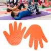 3 Pairs Hand Shaped Floor Markers PVC Non Slip Handprints Spot Marker Sports Set for Preschool Education Kindergarten (Orange) view 4