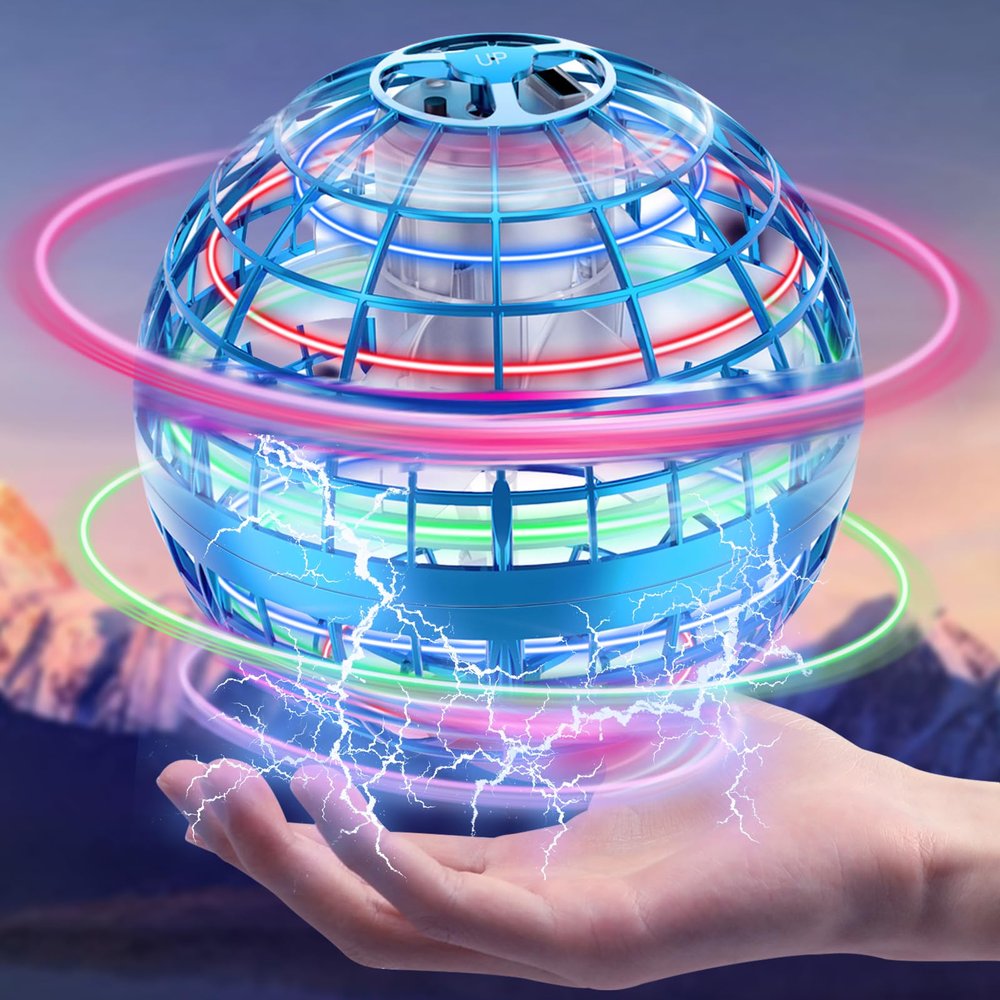 Zookao 2025 Boomerang Hover Ball, Upgraded Flying Orb Galaxy Ball 2025 Cool Toys Gift for 6 7 8 9 10+ Year Old Boys Girls Indoor & Outdoor Toy Flying Spinner Cosmic Globe