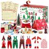 BEIREG Christmas Elf Adventure Playsets Box, 2025 Elf Kit 24-Day Fun Challenges with Daily Tasks, Clothes Props Accessories for DIY Scenes, Creative Idea for Kids Christmas Decorations view 1