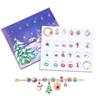 Christmas Advent Calendar Blind Box Bracelet DIY Charm Bracelet Kit with Christmas Countdown Calendar Surprise Gift for Kids' Coming-of-Age Day & Christmas Parties (D) view 3